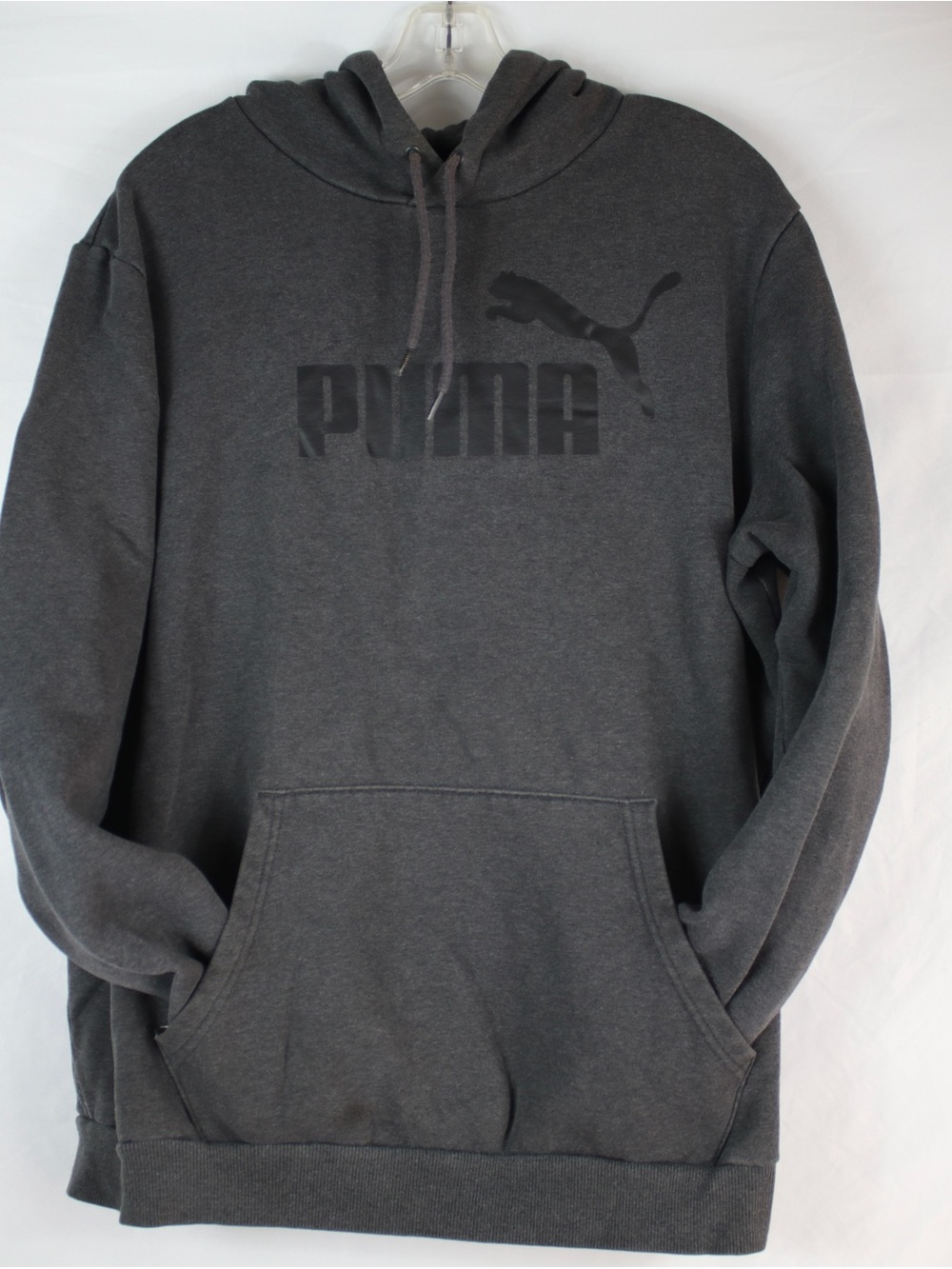 Puma Dark Gray Pullover Hoodie Sweater Mens Size XLT